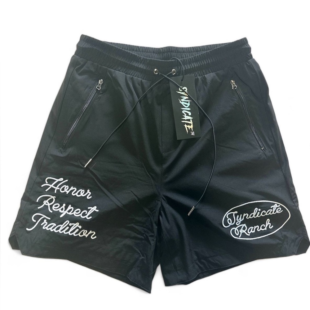 Black Men's Shorts honor respect shorts Sz various